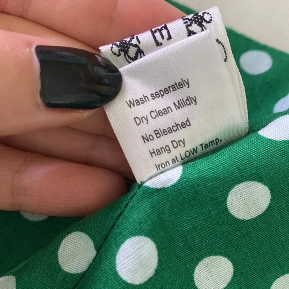 Retro Polka Dot Cotton Dress – A Nostalgic Delight - Picture 10 of 12